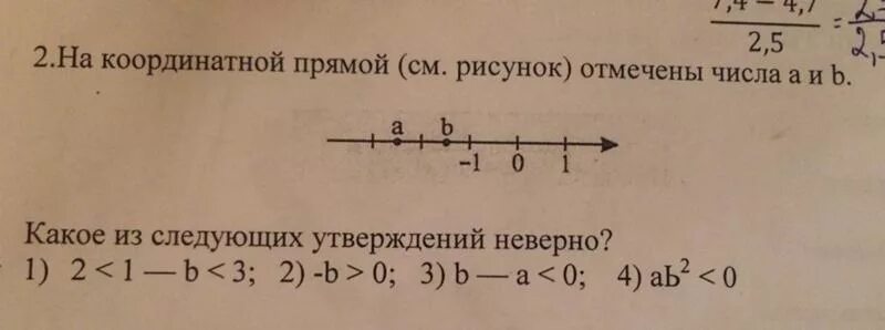 Отметьте на координатной прямой точки а 0.6