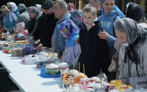 Шаховская освящение куличей