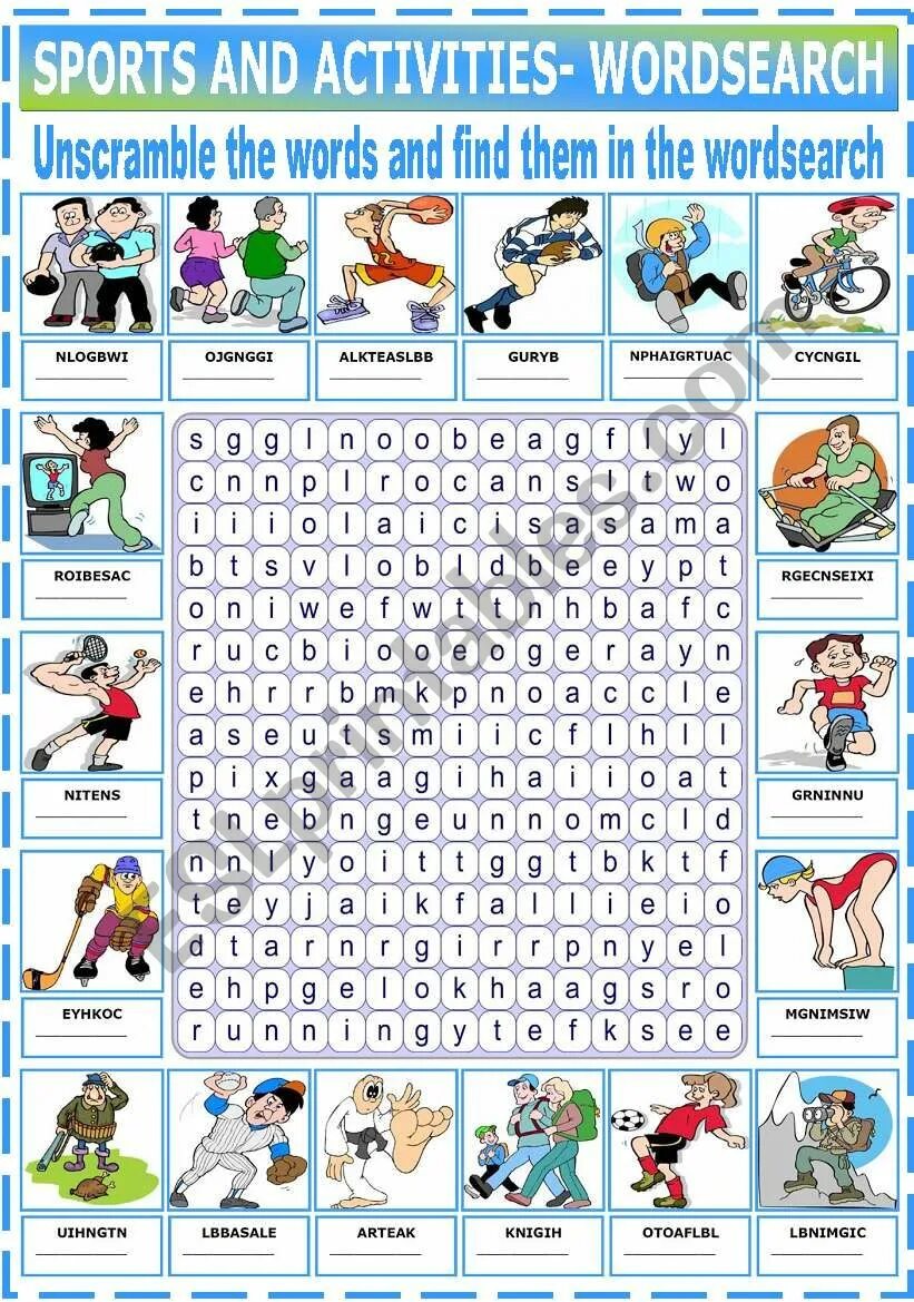 1 find the sports. Sports and activities exercises ответы. Wordsearch Sports activities. Sports Vocabulary Wordsearch Puzzle ответы по фото. Sport Wordsearch ответы.