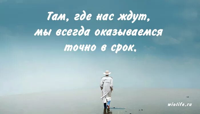 Оказывается там где. Там где нас ждут. Там где нам всегда ждут. Там где нас ждут мы оказываемся точно в срок. Наши ангелы всегда с нами.