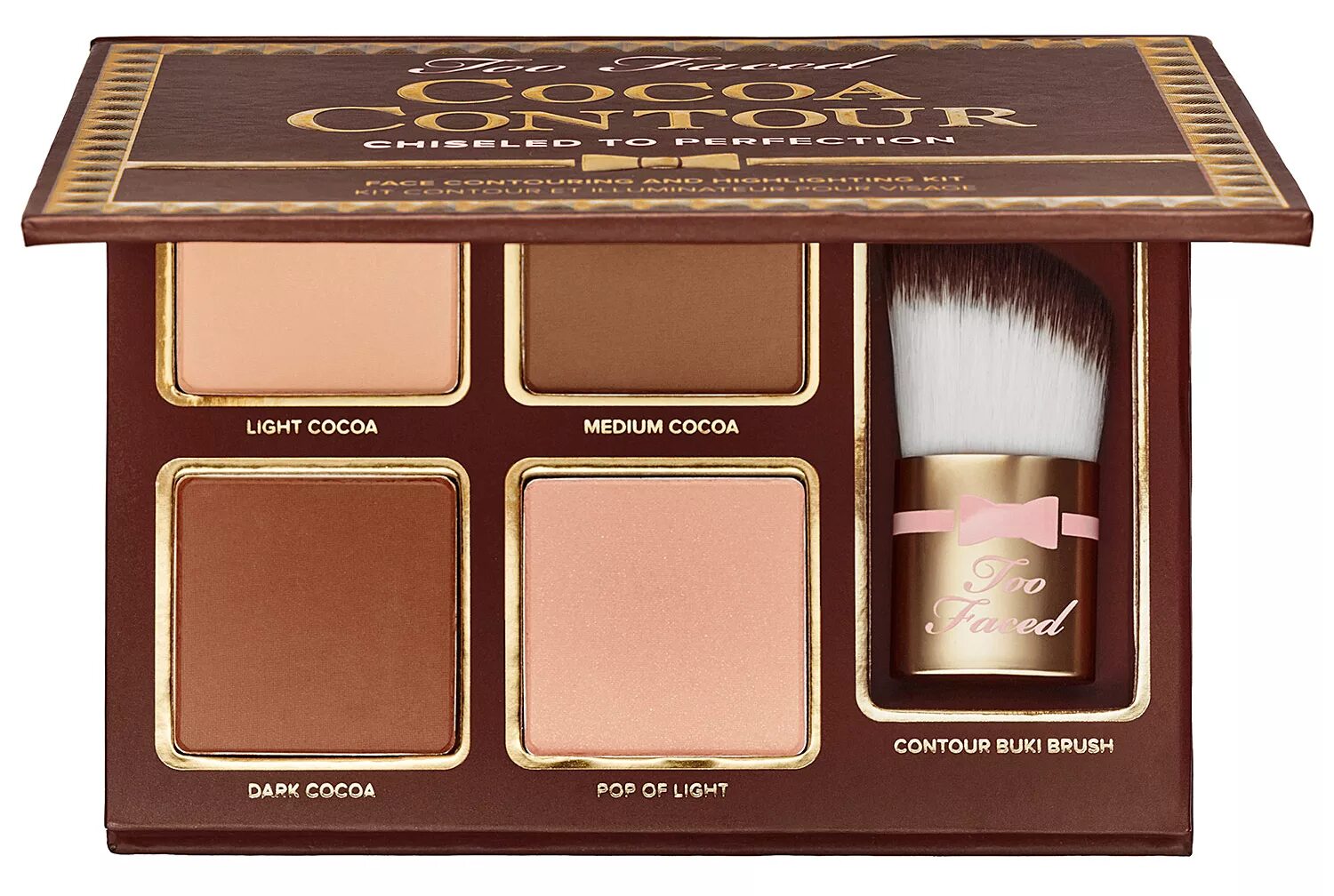 Палетка для контуринга too faced - Cocoa Contour. Too faced скульптор. Too faced Cocoa Contour Palette палетка для лица. Too faced контуринг. Палетка бронзеров