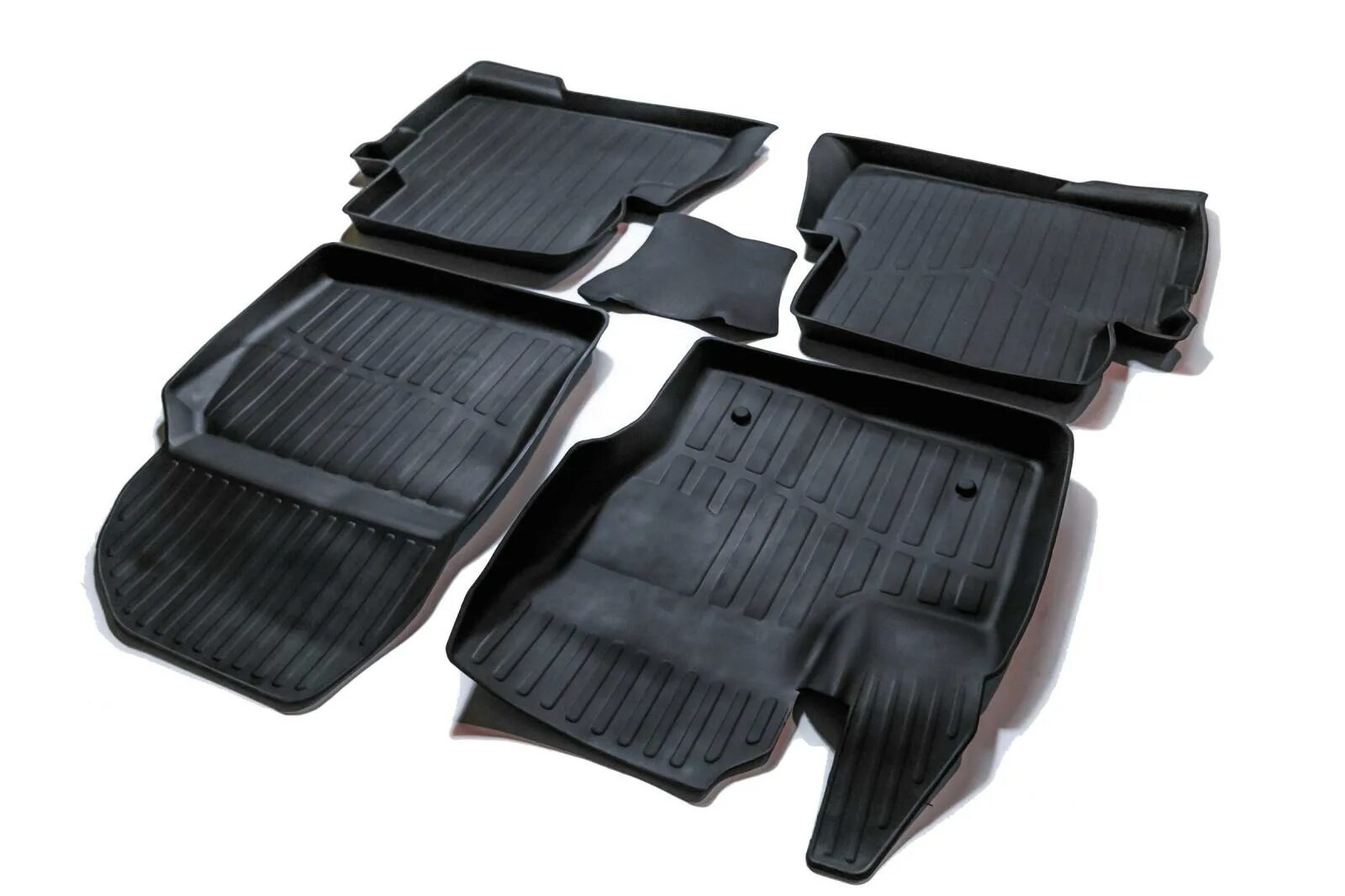 Коврики резиновые SRTK 3d Premium для Ford Kuga II (2012-). Комплект ковриков СРТК PR.FD.ku.12g.02078 5 шт.. Комплект ковриков СРТК PR.FD.foc2.04g.02x26 4 шт.. Резиновые коврики Форд Куга 2.