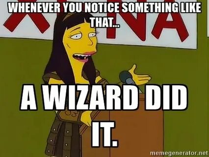 Notices something
