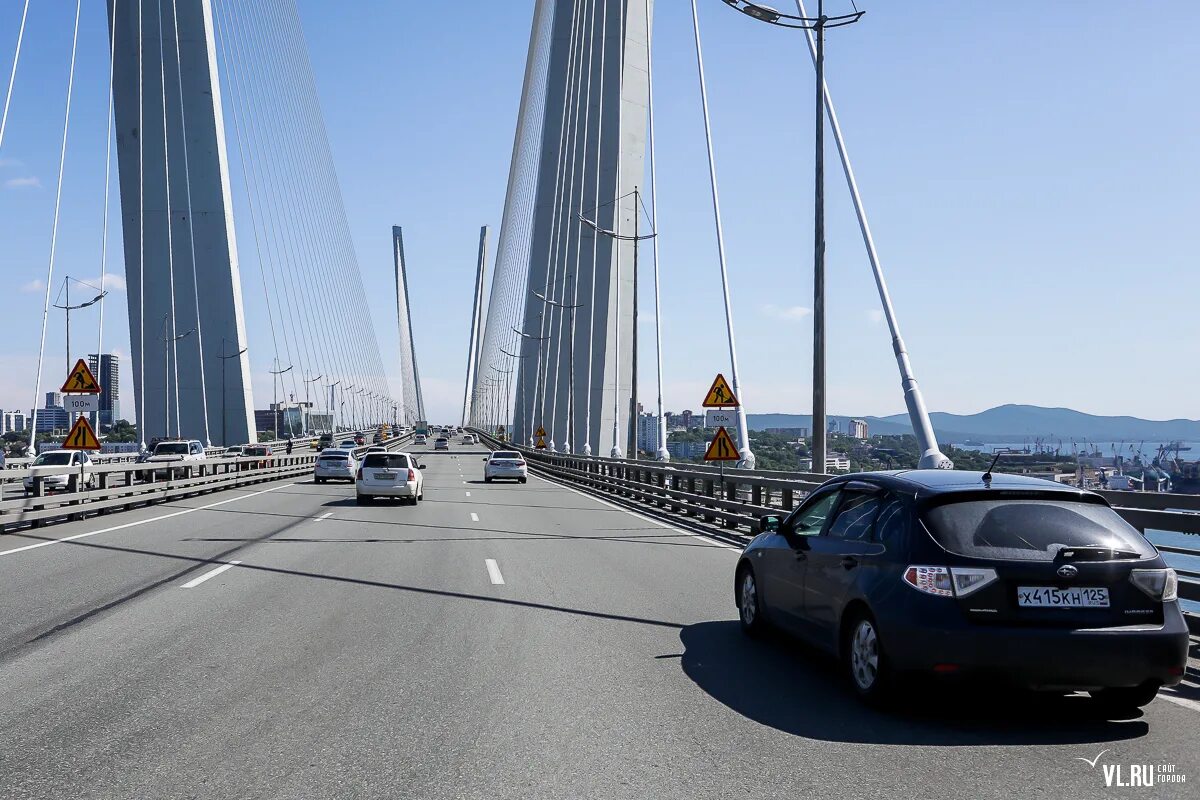 Золотой мост Владивосток. Золотой мост Владивосток из машины. Без машины во владивостоке