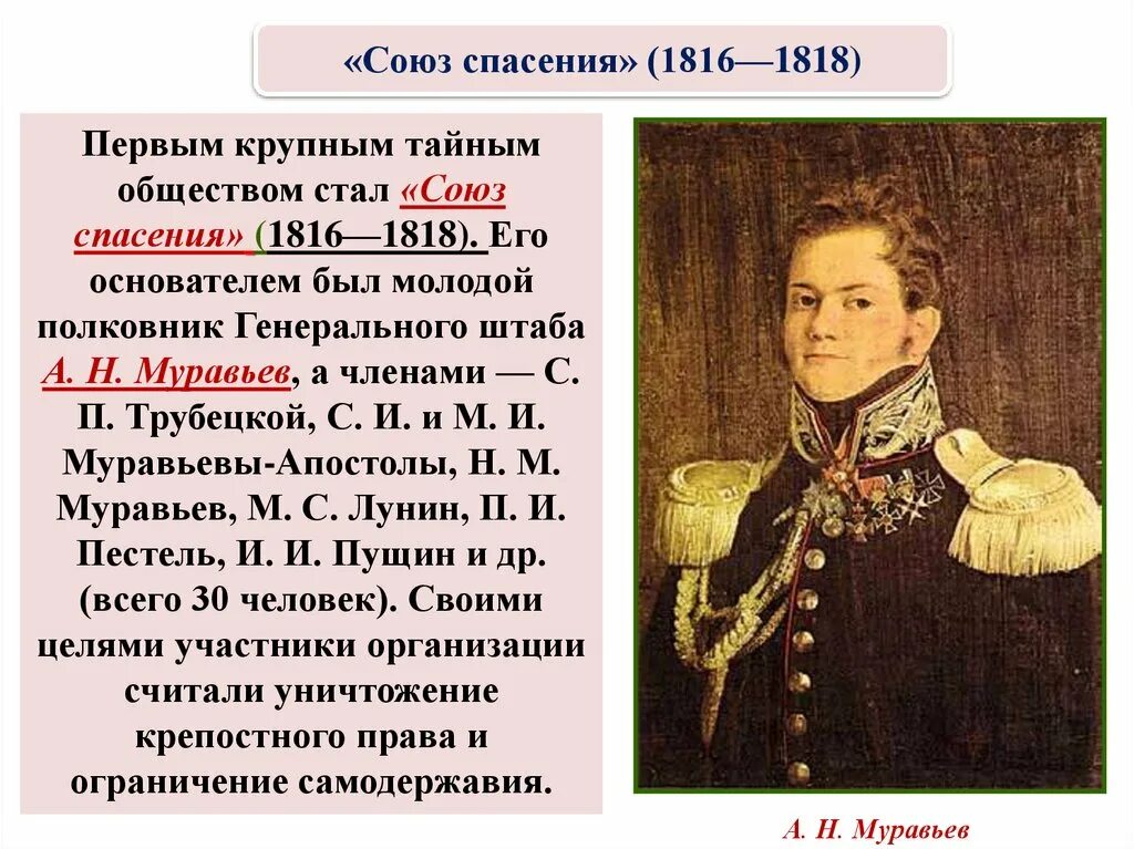 Является тайным. А.Н. муравьёв Союз спасения. Союз спасения 1816 1817 участники. Союз спасения 1816. Союз спасения 1816-1818 таблица.