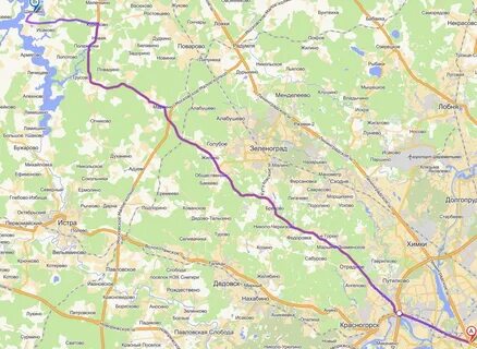 Поварово московская область на карте