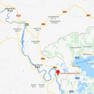 Город хуньчунь китай на карте
