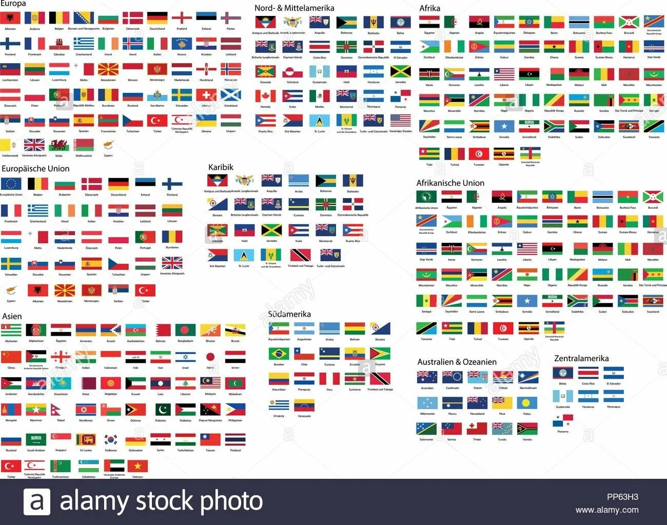 Все флаги стран и их названия на русском языке. Флаги всех государств.