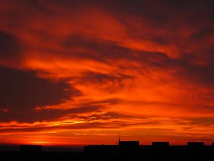 Red sunrise