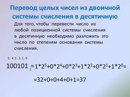 Перевестись в двоичной системе счисления