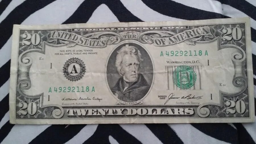 20 Dollar Bill. 1985 20 Dollar Bill. 20 Dollars 1985 Katherine. 20 Dollars is 20 Dollars.