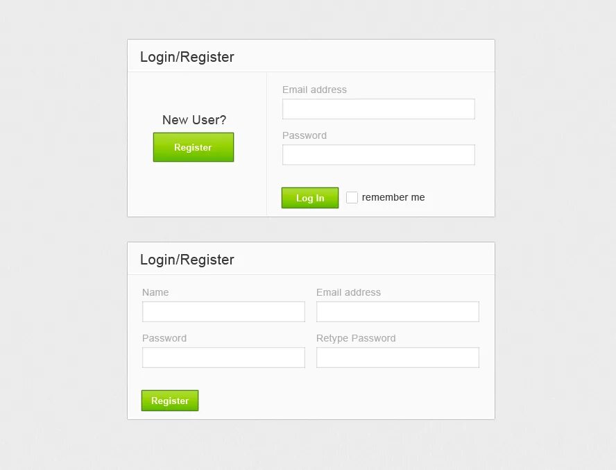 Registration login