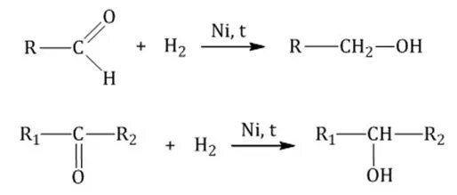 Гидрирование кетонов. Гидрирование альдегидов. Альдегидная парфюмерия. Формальдегид и водород.