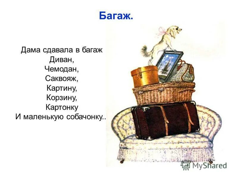 картонку и маленькую собачонку дама сдавала. маршак картонка и маленькая собачонка. самуил маршак саквояж. маршак дама сдавала в багаж. картонку и маленькую собачонку дама сдавала.