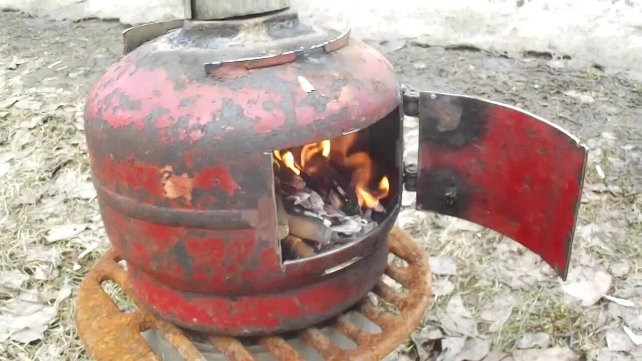 Самодельная СУПЕР ПЕЧЬ-БУРЖУЙКА на дровах./Homemade SUPER FURNACE-BURZHUIKA on t