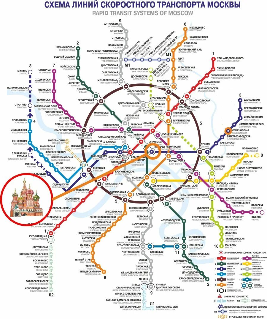 Павелецкий вокзал на карте метро москвы