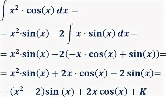 Первообразная cos2x