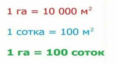 53 га сколько м2
