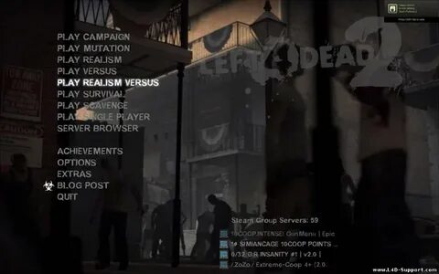 Left 4 dead 2 admin menu