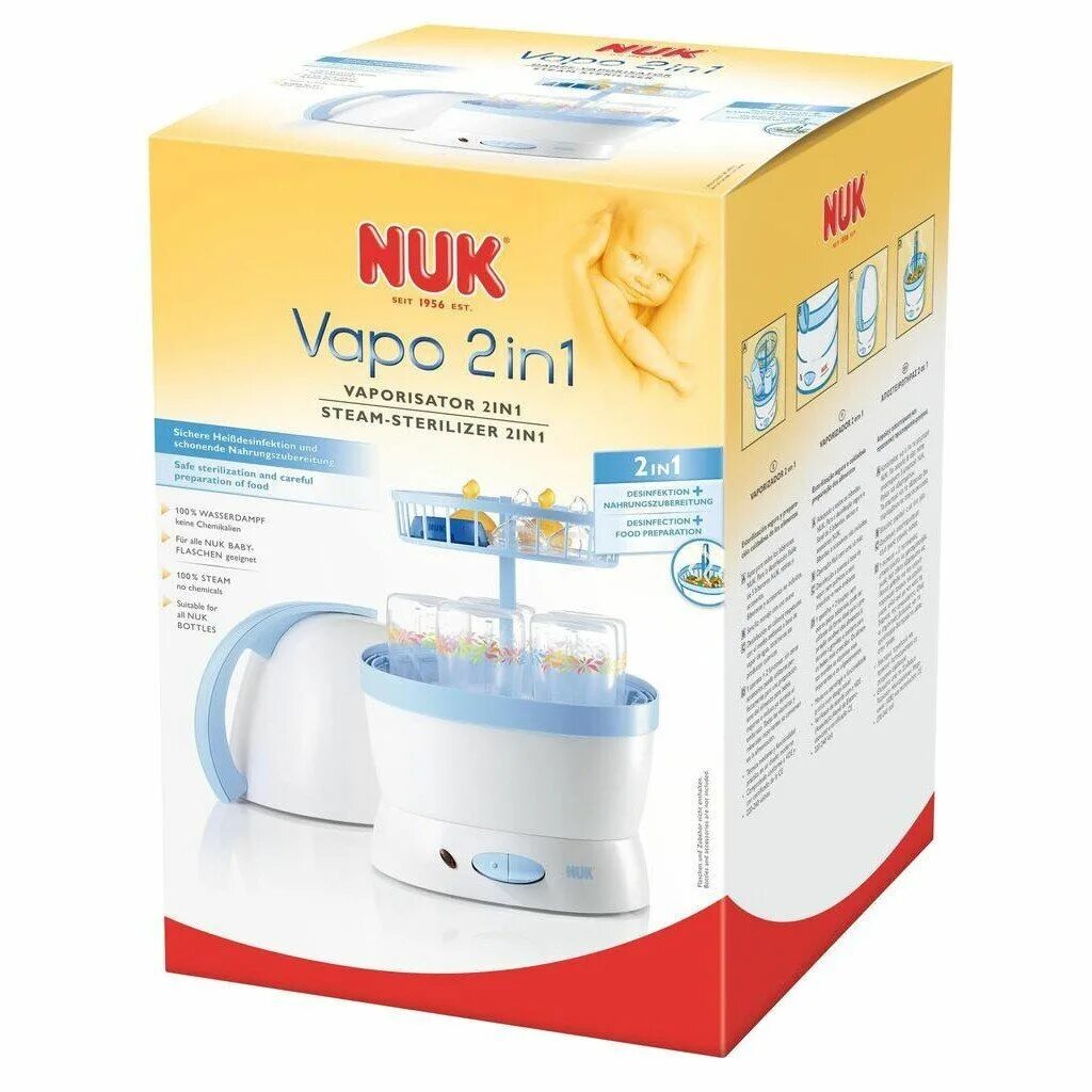 Электрический стерилизатор nuk Vapo 2in1. Nuk стерилизатор для бутылочек. Стерилизатор для бутылочек nuk 2000. Стерилизатор nuk Vapo Rapid.