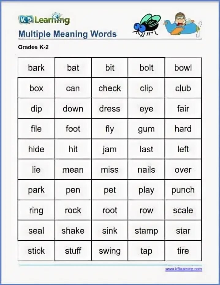 Words that have two meanings. Multiple Word. Multiple meaning Words примеры. Reading easy Words. Easy Words английский.