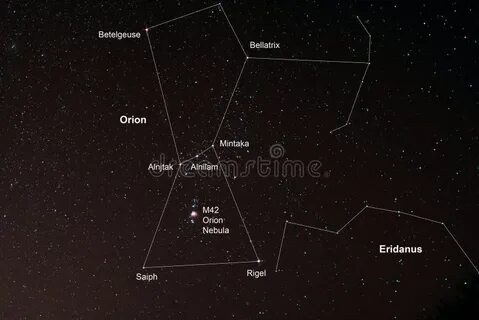 Бетельгейзе в созвездии ориона