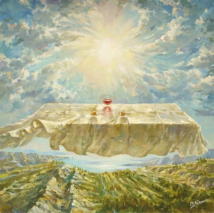 Мир человеческой души. Величие картины. Счастье в одиночестве. Художник джон питра. Картина фиолетовые горы.