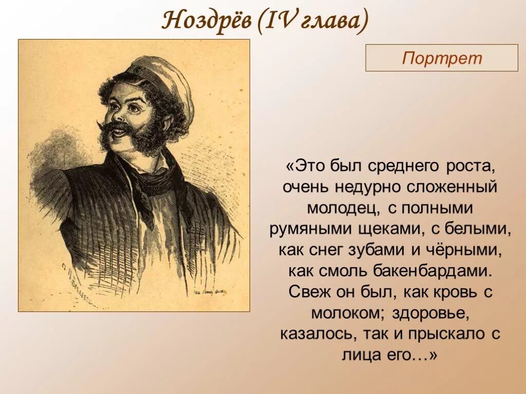 Ноздрёв героя мертвые души портрет. Портреты помещиков мертвые души Ноздрев. Портрет ноздрёва в поэме мертвые. Презентация мертвые души 9 класс литература