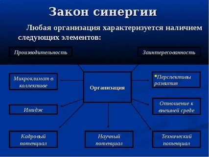 Общие законы организации это