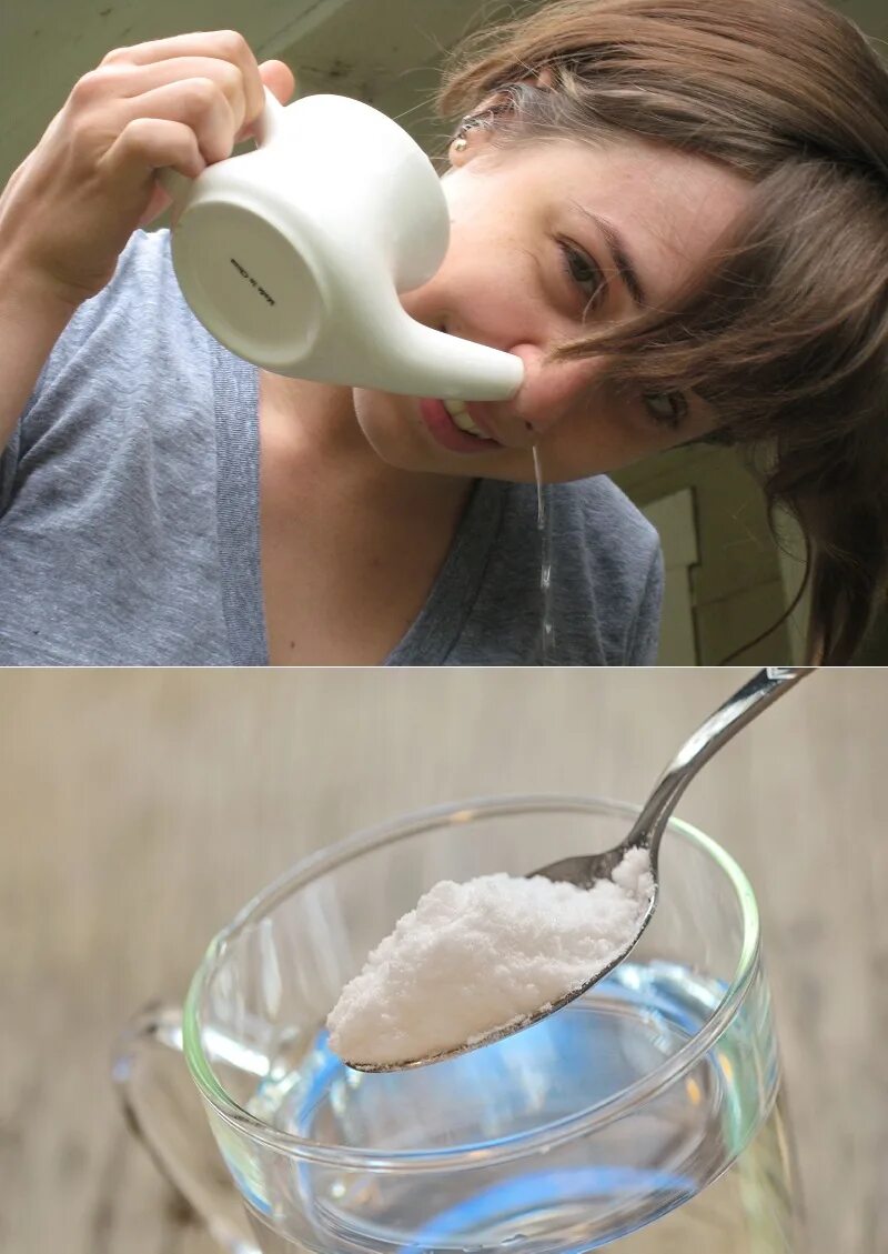 Как промыть солью нос дома