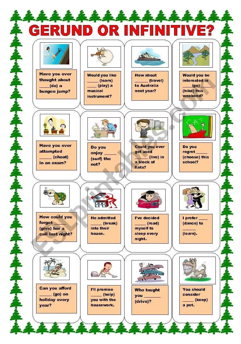 2 infinitive without to. Герундий в английском языке Worksheets. Герундий и инфинитив Worksheets. Infinitive без to Worksheets. Герундия игра.