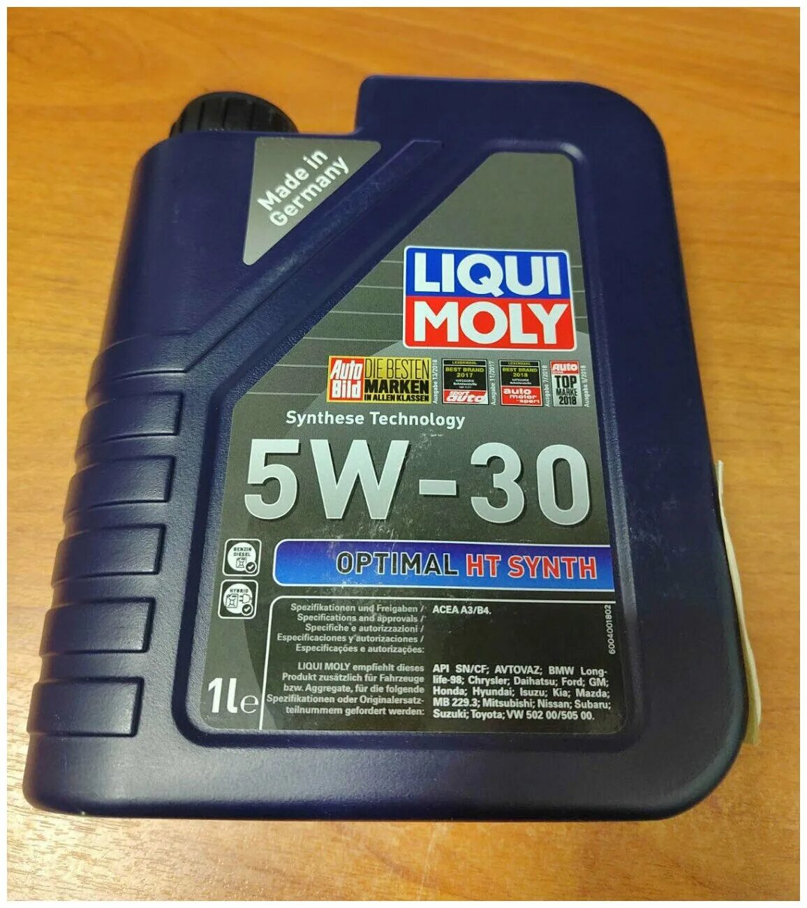 Liqui moly масло optimal synth