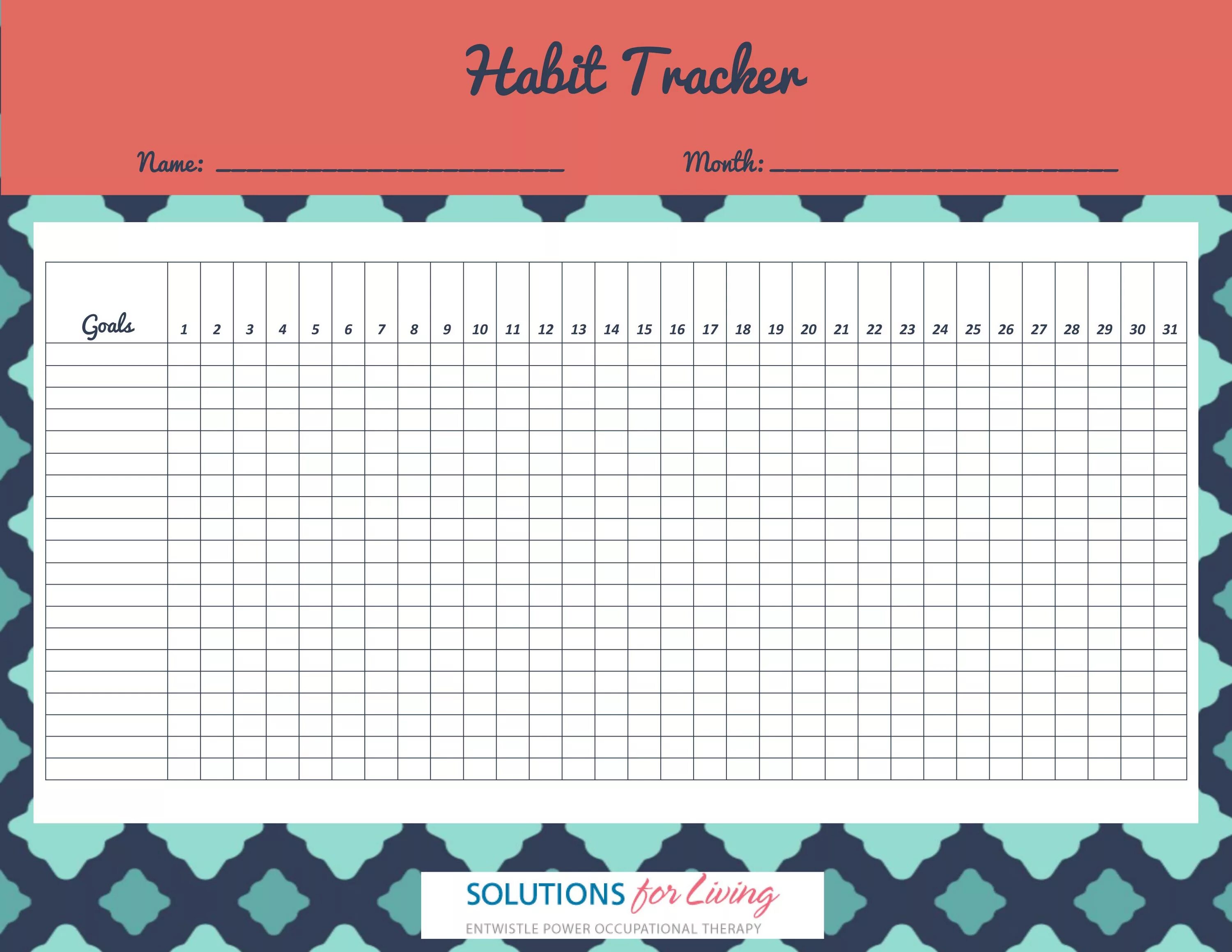 Трекер привычек Habit Tracker. Трекеры для распечатки. Трекеры для ежедневника. Планер привычек.