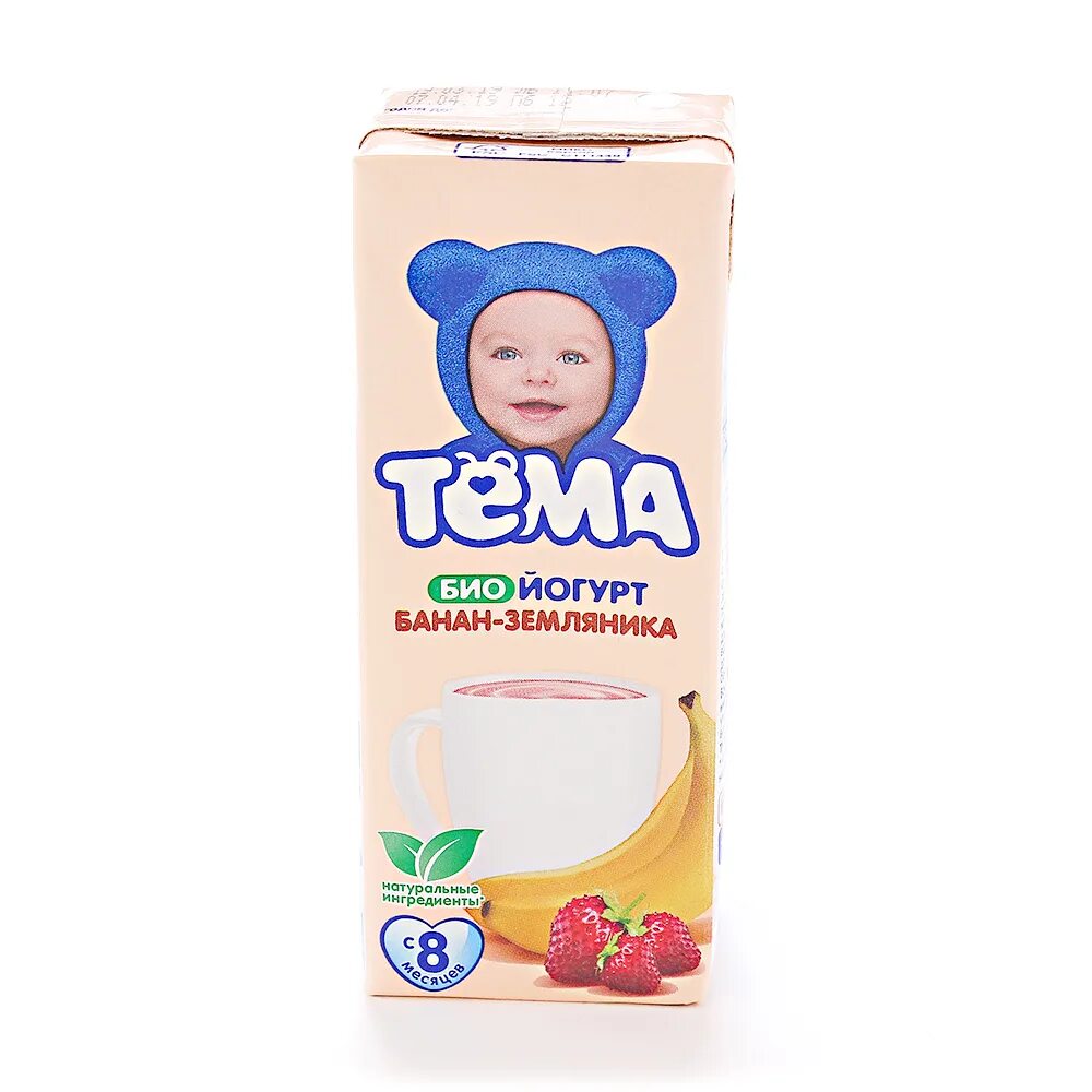 Тема банан. Тема йогурт клубника банан. тема биолакт клубника банан. йогурт тема питьевой банан земляника 210г. биойогурт тема питьевой 2,8% банан-земляника 210г.