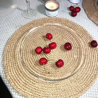 Как сделать салфетки из джута