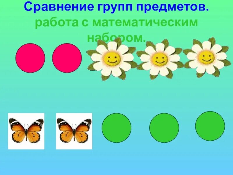 Больше меньше различие. Сравни группы предметов. Сравнение групп предметов. Урок сравнение групп предметов. Сравнение двух предметов.