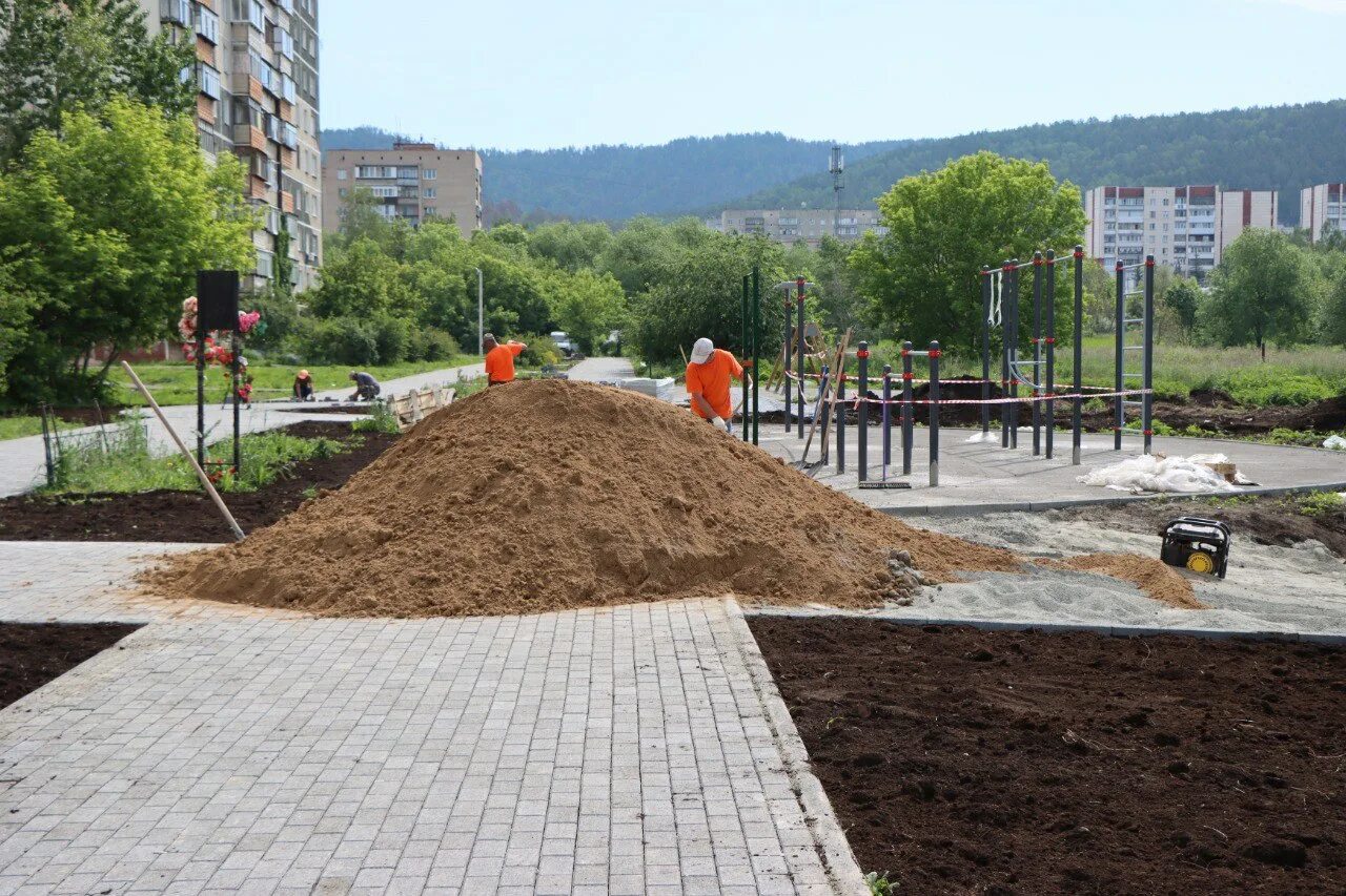 В ходе работ по благоустройству