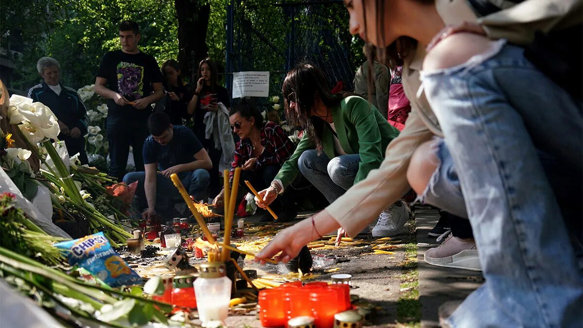 Стрельба в школе Белграда. Стрельбы а в школе в Белграде, Сербия.