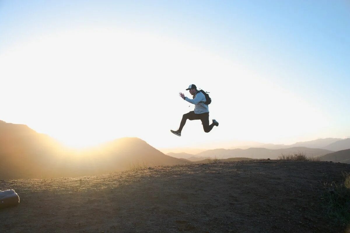 I like to run jump