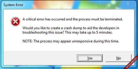 Ошибка системы error