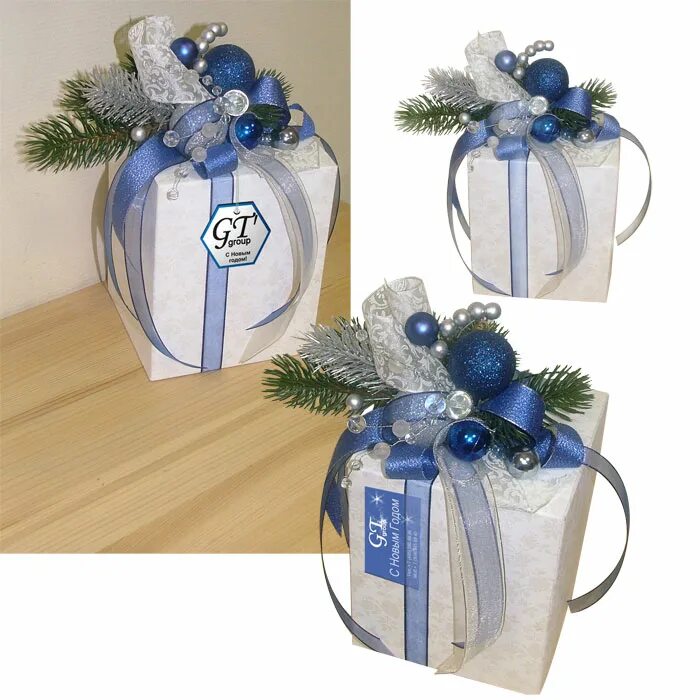 Новогоднее украшение коробок. Новогоднее украшение коробки. Красивые коробочки для новогодних подарков. Подарки своими руками. Конфеты из новогодних подарков синия.