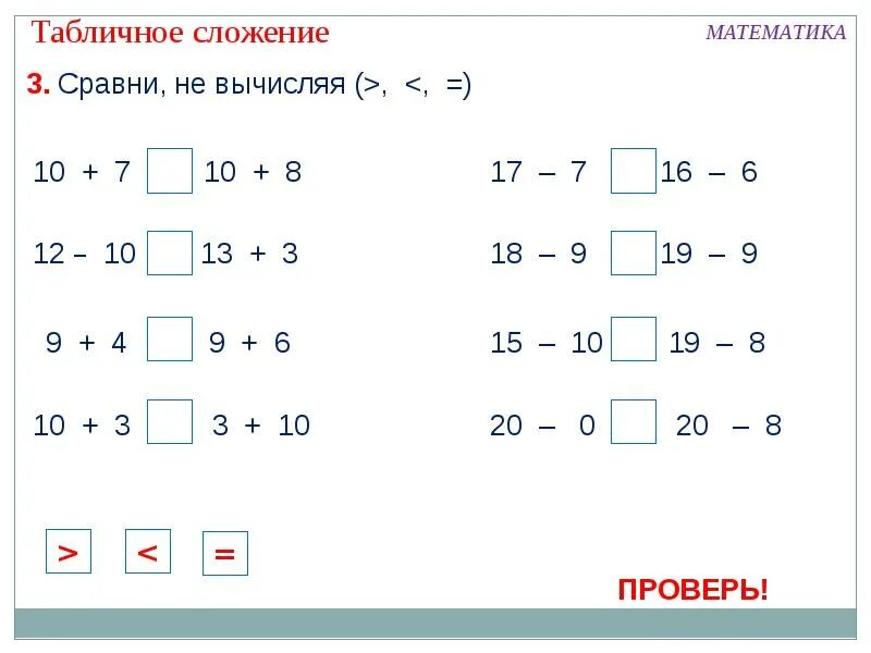 Сложение первого десятка. Математика 1 класс табличное вычитание. Табличное сложение и вычитание 2 класс задания. Таблица сложения и вычитания 3 карточка. Урок математики таблица сложение +-1.