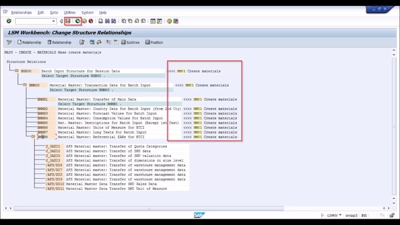 Batch input