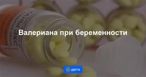 Валерьянка при беременности