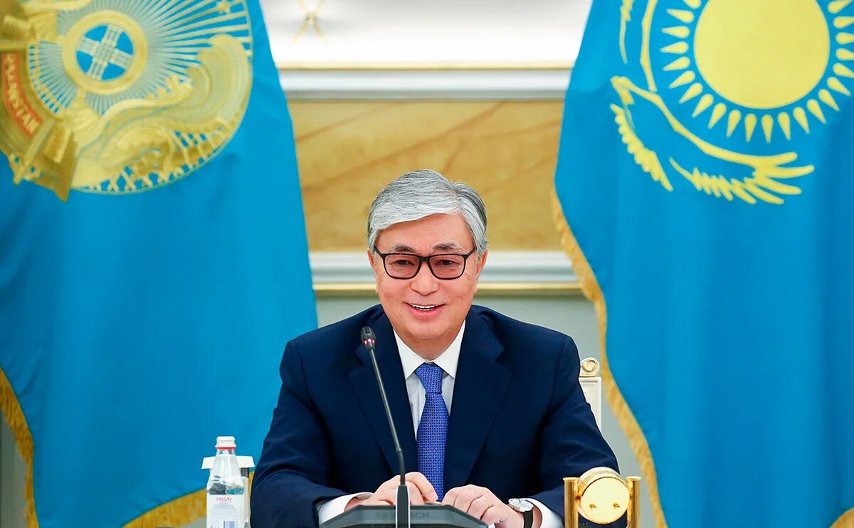Президентская казахстана. Касым-Жомарта Токаева. Портрет президента РК Токаева.