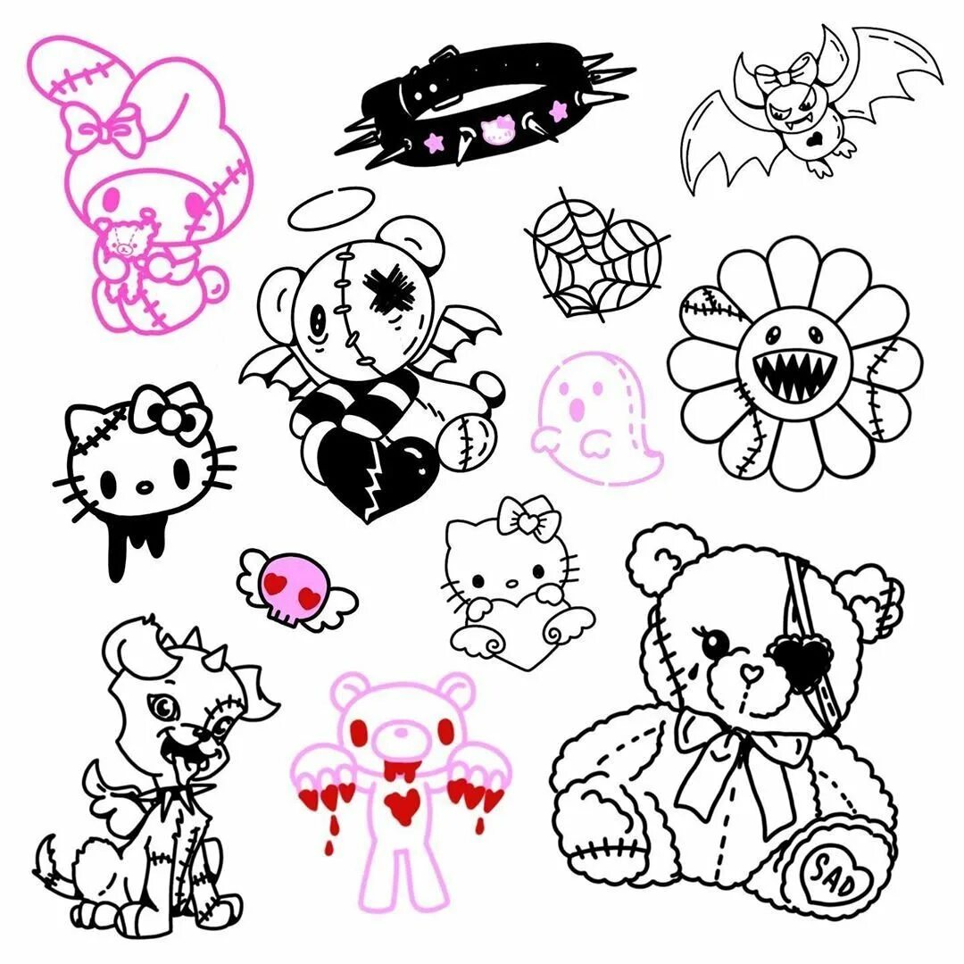 Куроми раскраска черно белая распечатать