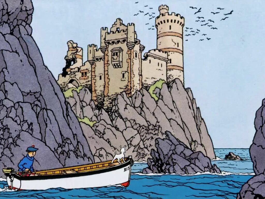 Тин тин раскраска. Tintin. Замок приключения. The Black Island Tintin. Замок комикс.