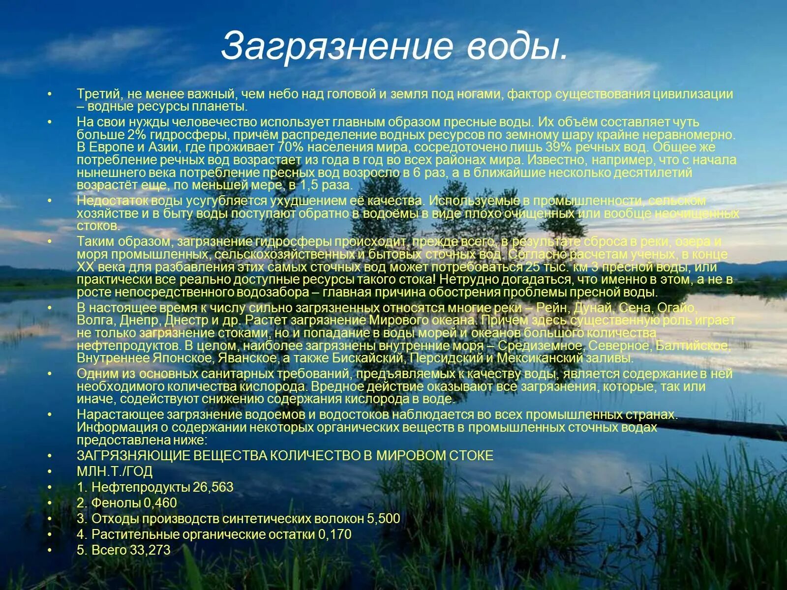 Экологические проблемы пресных водоемов. Экологические задачи пресных водоемов. Загрязнение воды презентация. Проблемы пресных водоемов.