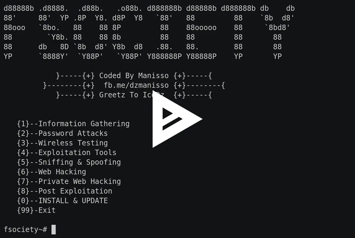 Hacker tools. Fsociety tools. fsociety kali linux. hacking tools. hacking terminal.