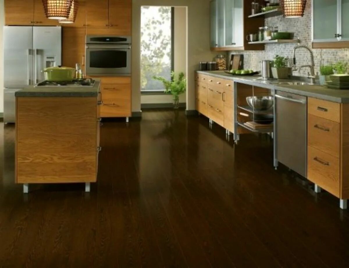 Brown linoleum and kitchen photo (66 Photos)